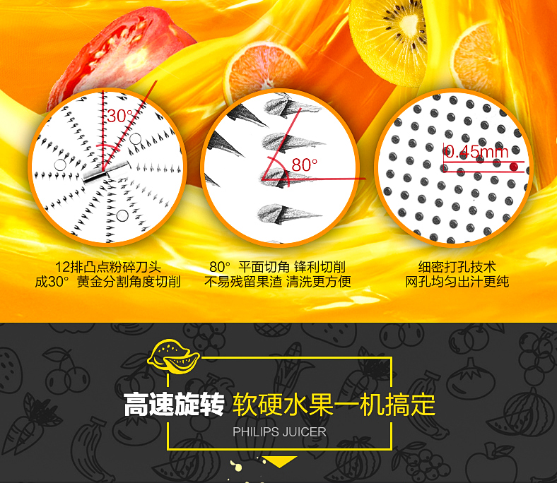 飞利浦HR1864榨汁机