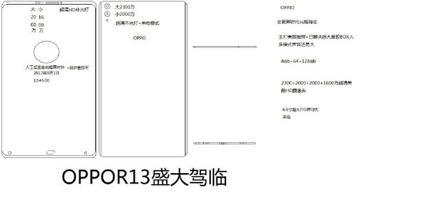 oppor13手机图片介绍_oppor13参数配置详情
