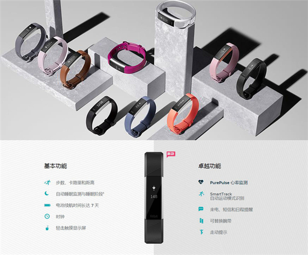 Fitbit Alta HR智能手环