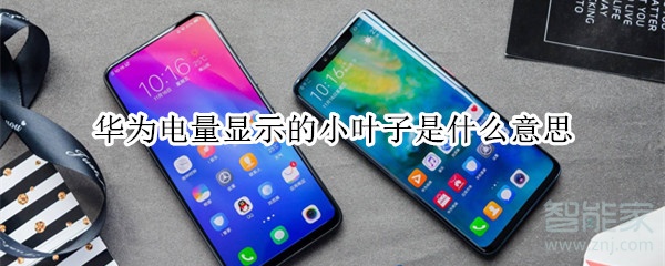 华为电量显示的小叶子是什么意思