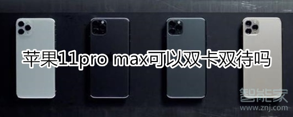 苹果11pro Max可以双卡双待吗 双卡双待 智能家
