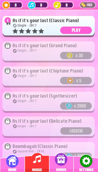 Blackpink钢琴块