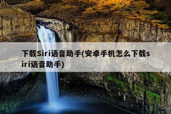下载Siri语音助手(安卓手机怎么下载siri语音助手)