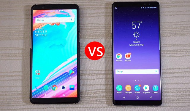 一加5T和三星Note8区别对比评测