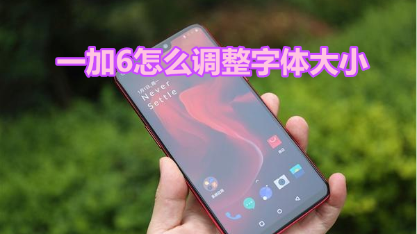 一加6怎么调整字体大小