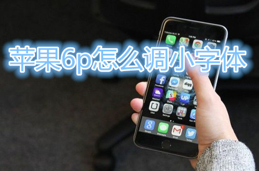 苹果6plus怎么调小字体
