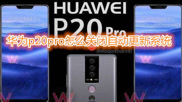 华为p20pro怎么关闭自动更新系统