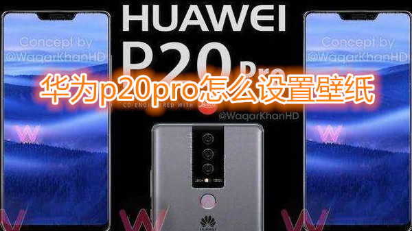 华为p20pro怎么设置壁纸