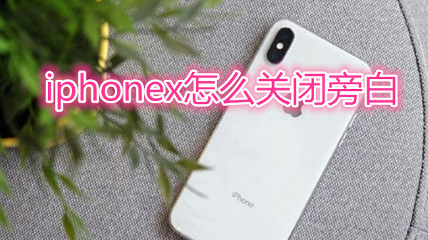 iphonex怎么关闭旁白