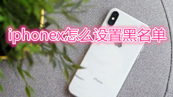 iphonex怎么设置黑名单