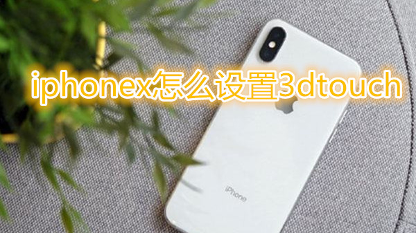 iphonex怎么设置3dtouch