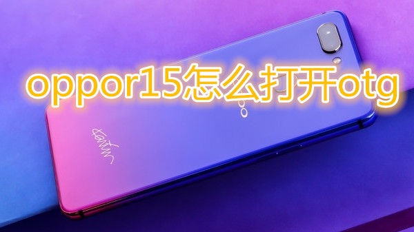 oppor15怎么打开otg