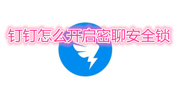 钉钉怎么开启密聊安全锁