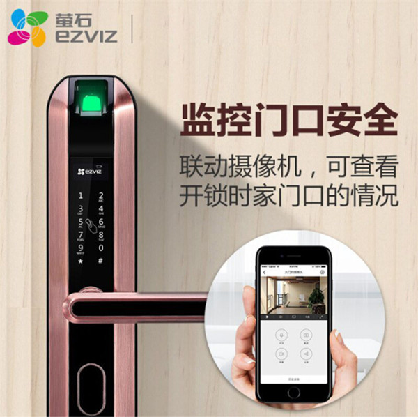 海康威视萤石DL2S指纹锁图片