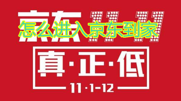 怎么进入京东到家