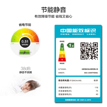 美的BCD-230WTPZM(E冰箱图片