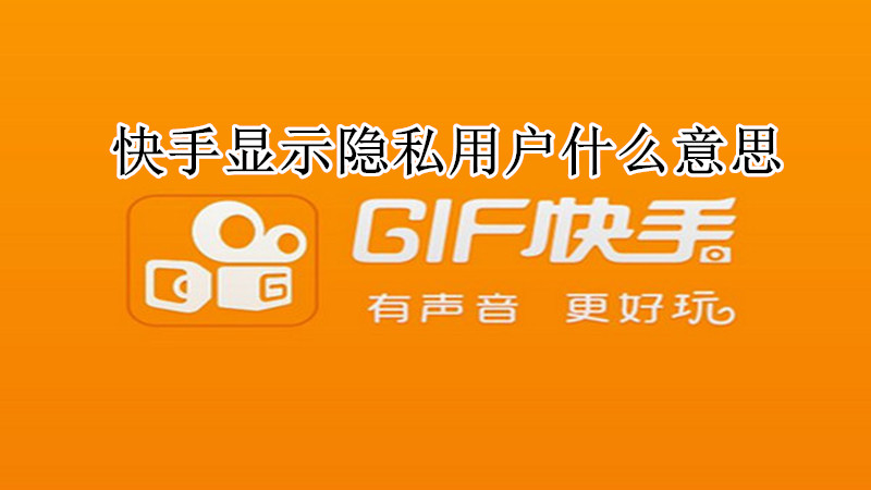 快手显示隐私用户什么意思