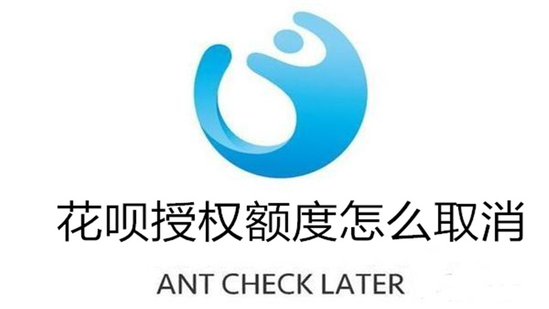 花呗授权额度怎么取消