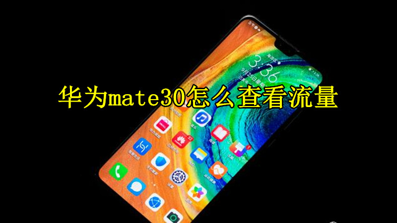 华为mate30怎么查看流量