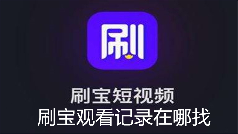 刷宝观看记录在哪找