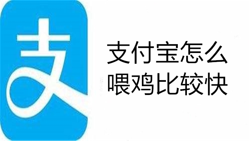 支付宝怎么喂鸡比较快
