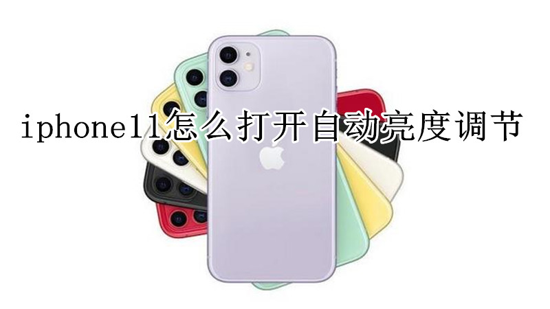 iphone11怎么打开自动亮度调节