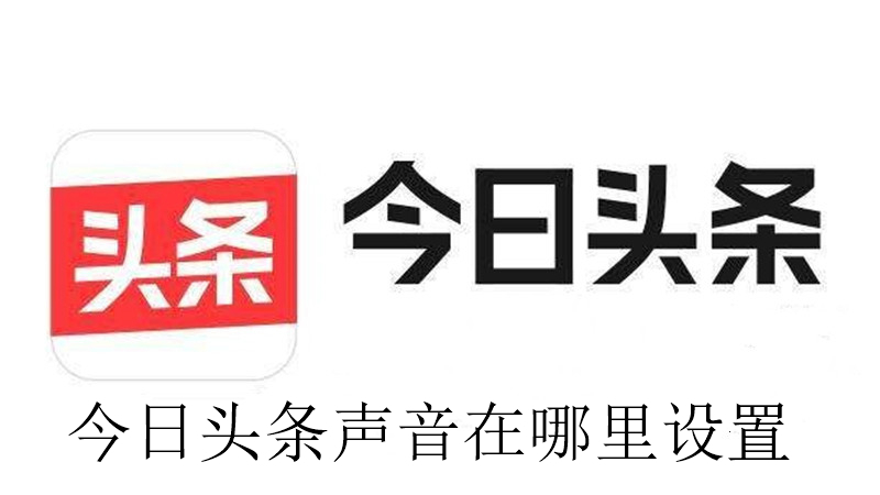今日头条声音在哪里设置