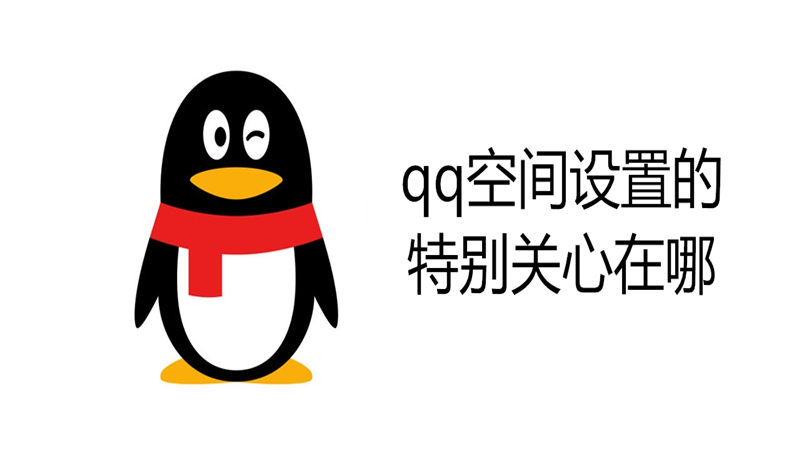 qq空间设置的特别关心在哪