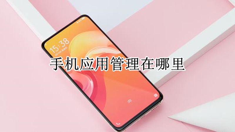 手机应用管理在哪里