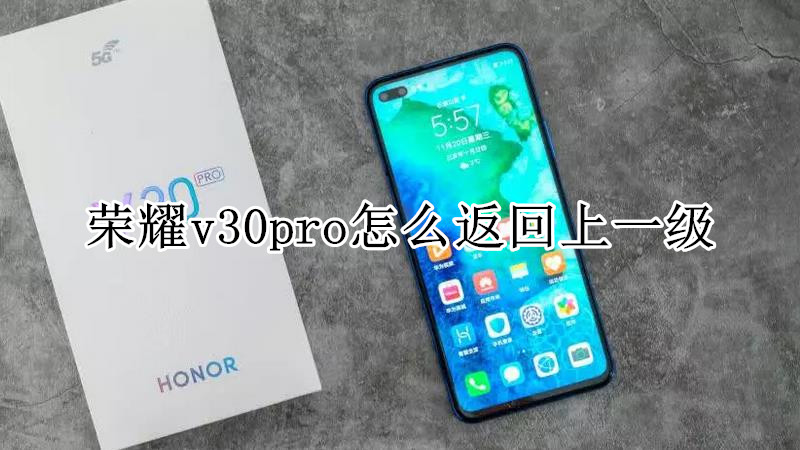荣耀v30pro怎么返回上一级