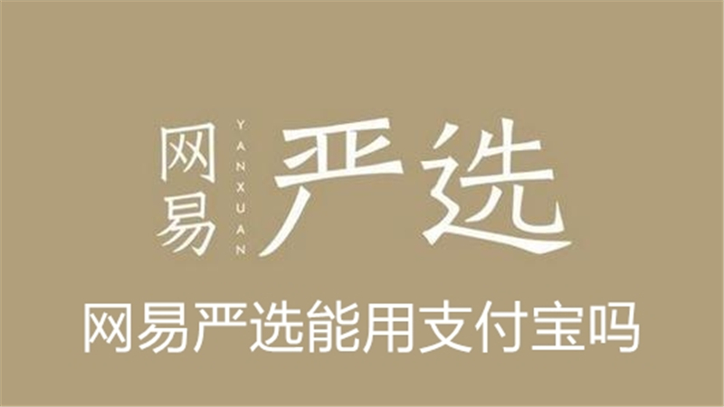 网易严选能用支付宝吗