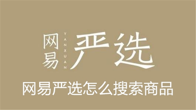 网易严选怎么搜索商品