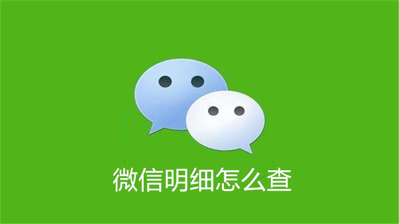 微信明细怎么查
