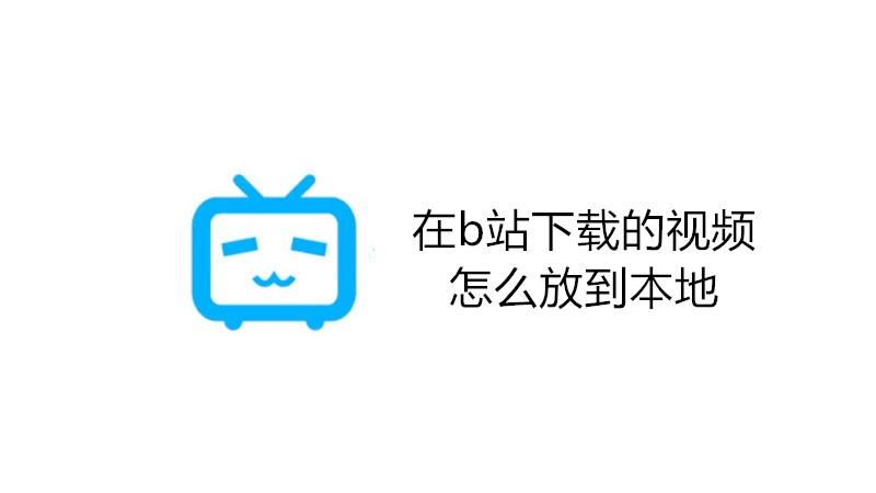 在b站下载的视频怎么放到本地