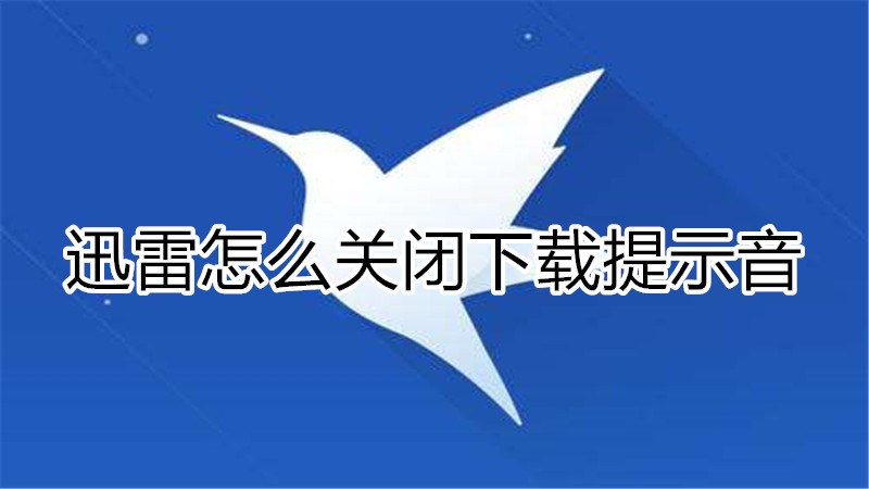 关闭手机迅雷下载结束提示音