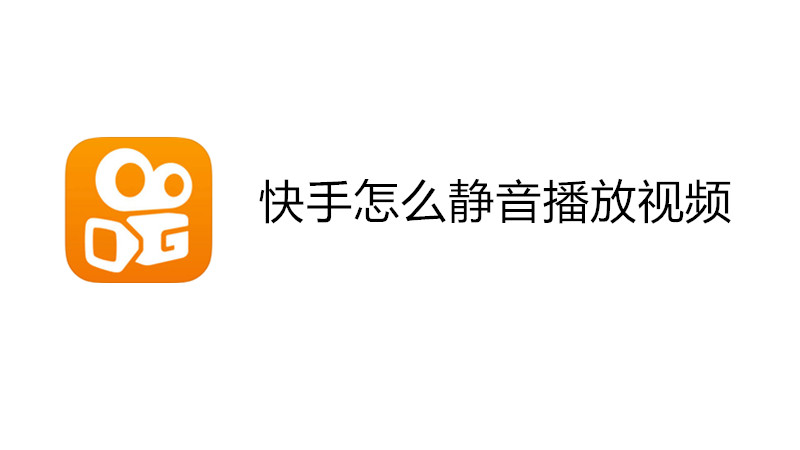 快手怎么静音播放视频