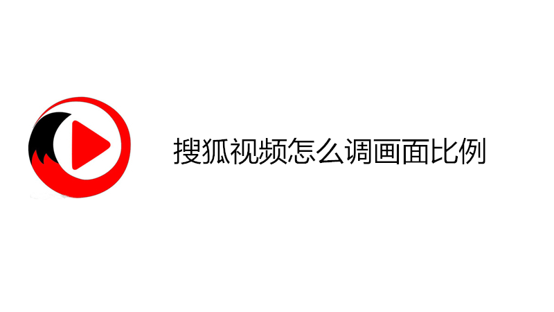 搜狐视频怎么调画面比例