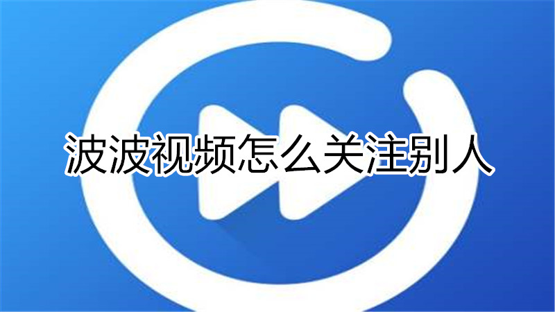 波波视频怎么关注别人