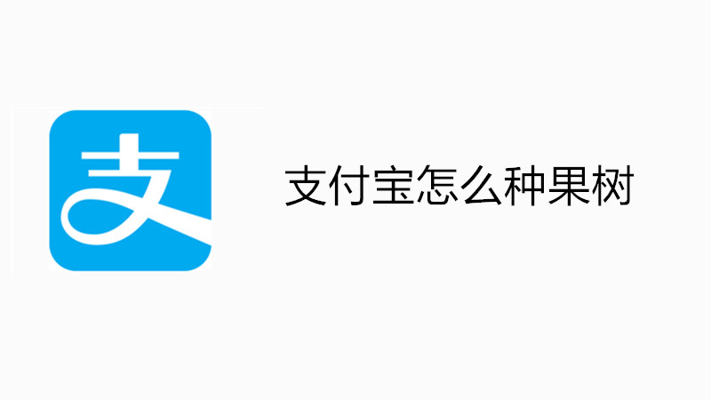 支付宝怎么种果树