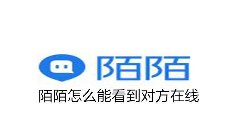 陌陌怎么能看到对方在线