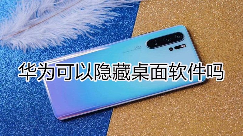 华为可以隐藏桌面软件吗