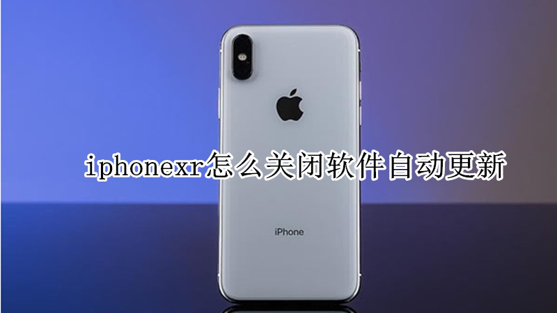 iphonexr怎么关闭软件自动更新