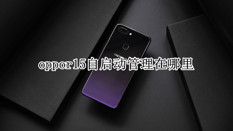 oppor15自启动管理在哪里
