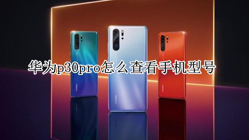 华为p30pro怎么查看手机型号