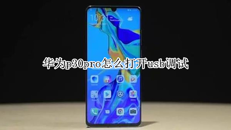 华为p30pro怎么打开usb调试
