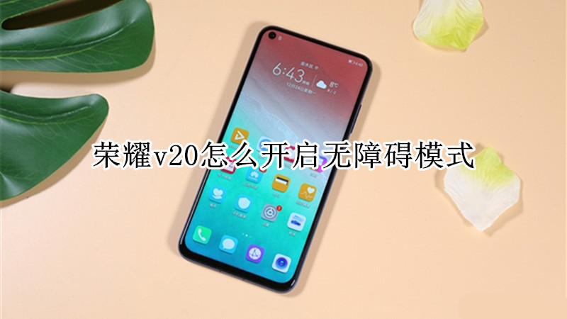 荣耀v20怎么开启无障碍模式