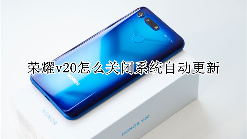 荣耀v20怎么关闭系统自动更新