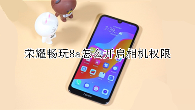 荣耀畅玩8a怎么开启相机权限