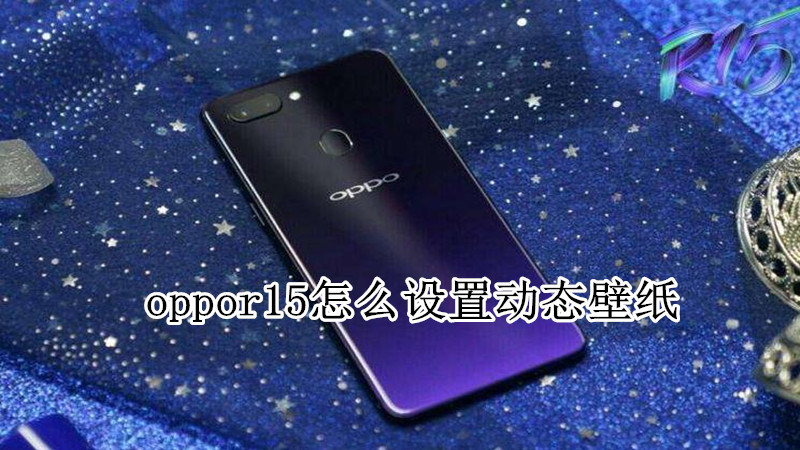 oppor15怎么设置动态壁纸