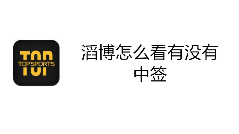滔搏怎么看有没有中签